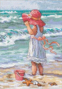 Dimensions Gold Petites - Girl at the Beach - without frame