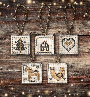 Anchor Essentials Christmas - Nordic Decorations Black & Gold 