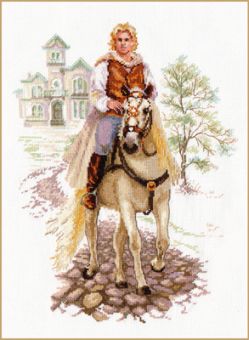 Alisa - Young man on a white horse 
