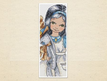 Artmishka Cross Stitch - Alice Bookmark 