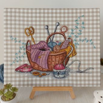 Artmishka Cross Stitch - Craft Basket 
