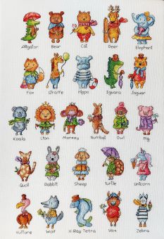 Artmishka Cross Stitch - Funny animals alphabet 