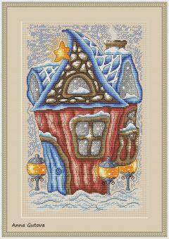 Artmishka Cross Stitch - Winter Cottage 