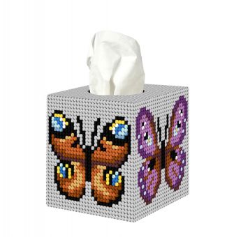 Crafting Spark - Butterflies  (Box aus Plastik Stramin für Pflegetücher)) 