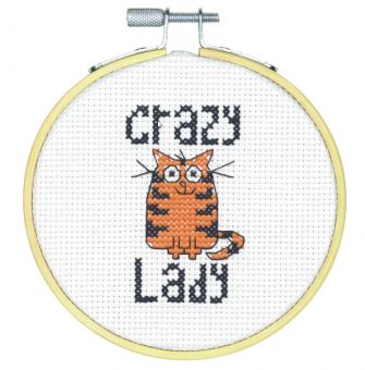 Dimensions Crafts Stitch Wits - Crazy Cat Lady 