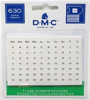 630 DMC-Floss Number Stickers 