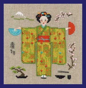Le Bonheur des Dames - Green Kimono 