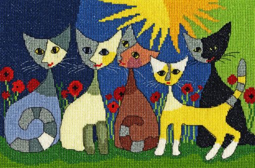 Bothy Threads Rosina Wachtmeister - Five Cats 