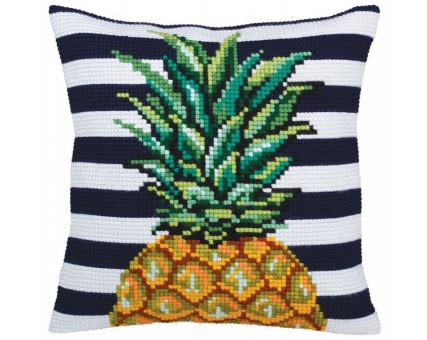 Collection D'Art Kreuzstichkissen - Pineapple 