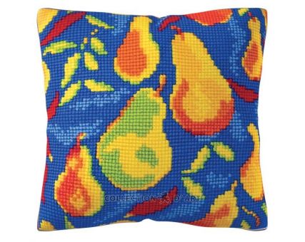 Collection D'Art Cross stitch cushion - Pears 