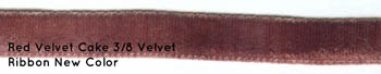 Dames Of The Needle - Red Velvet Cake 3/8" Velvet Ribbon (3 yards) 