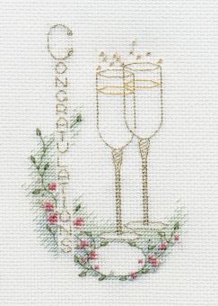 Derwentwater Designs - Greeting Card – Champagne 