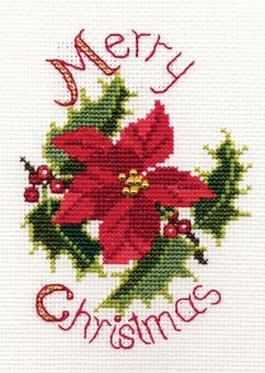 Derwentwater Designs - Poinsettia And Holly 