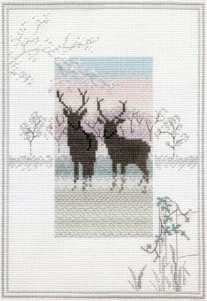 Derwentwater Designs - Misty Mornings – Frosty Deer 