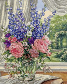 Dimensions Gold Collection - Peonies & Delphiniums --35257 