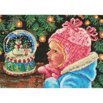 Dimensions Crafts Gold Petite - Christmas Wishes without frame
