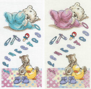 Super SALE DMC Lickle Ted - My first lickle ted numbers sampler 