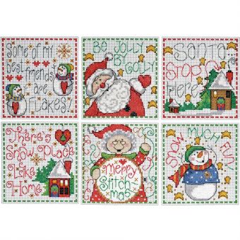 Design Works Crafts - Merry Stitchmas Ornaments 
