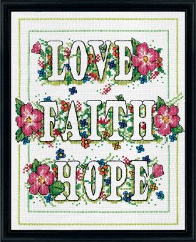 Design Works - Love Faith Hope 
