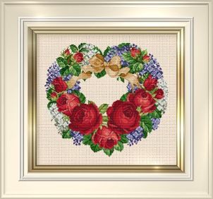 Ellen Maurer-Stroh - Roses and Lilacs Heart 