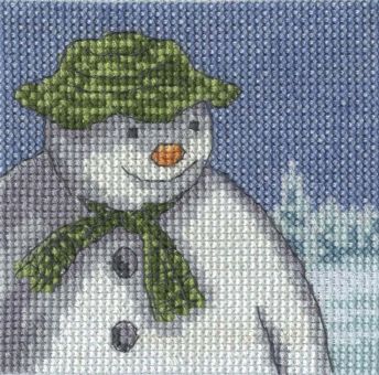 Super SALE DMC Crafts - The Snowman and The Snowdog  Fire Trees 