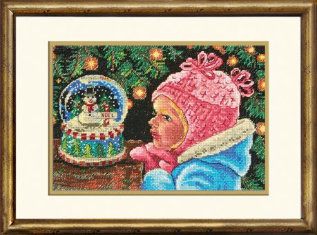 Dimensions Crafts Gold Petite - Christmas Wishes frame gold