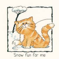 Heritage Stitchcraft Cats Rule - Snow Fun For Me 