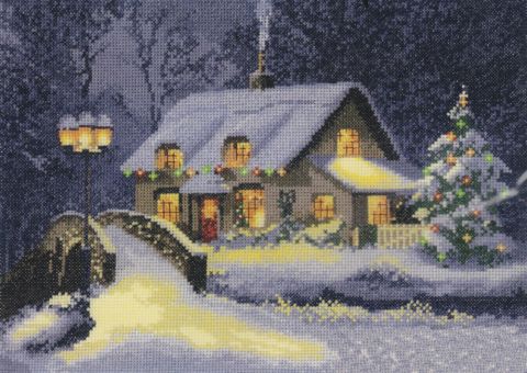 Heritage Stitchcraft - John Clayton Christmas Cottage 