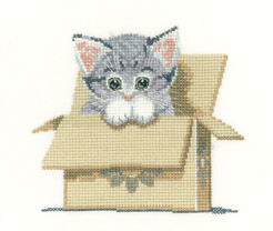Heritage Stitchcraft - Cat in Box 