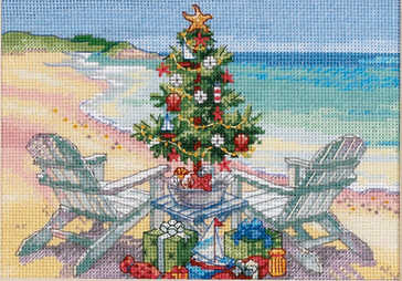 Dimensions Gold Petites - Christmas On The Beach without frame
