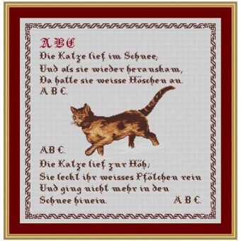 Kreuzstich-Insider - ABC, die Katze... 