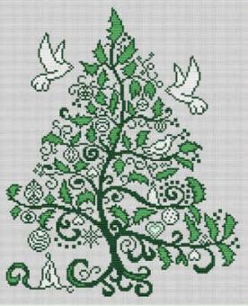 Kreuzstich-Insider - Weihnachtsilexbaum 