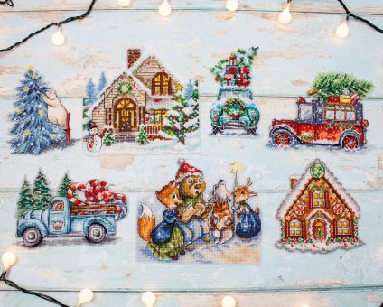 Letistitch by Luca-S - CHRISTMAS TOYS KIT NR. 3 / 7 PIECES 