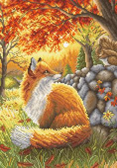 Letistitch by Luca-S - A FRIEND FOR LITTLE FOX 