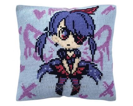 Collection D'Art Cross stitch cushion - Mi-mi-mi 