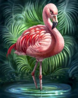 Diamond Painting Crafting Spark - Flamingo 