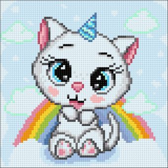 Diamond Painting Neocraft - Cat with the Rainbow 