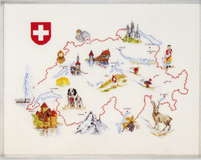 Oehlenschläger - Landkarte Schweiz 
