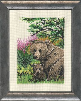 Permin - Bär mit einem Jungen - 92-9132 