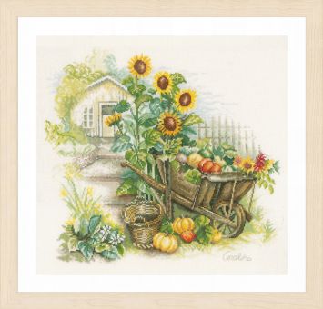 Lanarte - Schubkarre und Sonnenblumen 