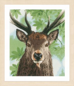 Lanarte - Counted cross stitch kit Proud red deer 