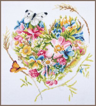 Diamond Painting by Lanarte - A HEART OF FLOWERS 