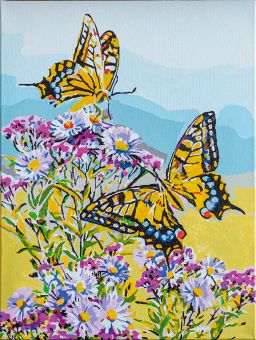 Paint by Numbers kit by Vervaco - Swallowtails 