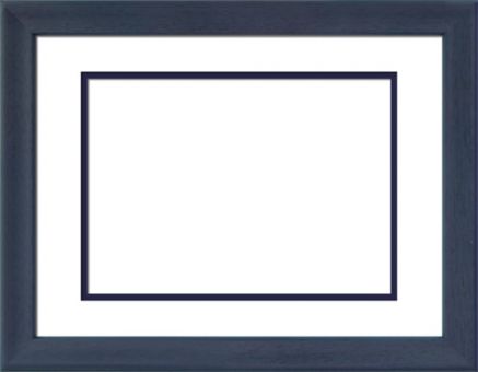 Cross Stitch Corner - Frame for ( 5" x 7") pictures - blau 