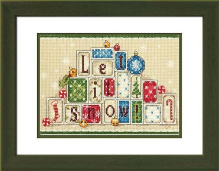 Dimensions Crafts - Let it snow frame green
