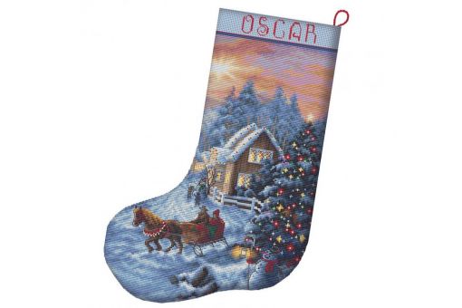 Letistitch by Luca-S - CHRISTMAS EVE STOCKING 