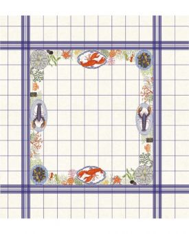 Le Bonheur des Dames - Flower Tablecloth Seafood 