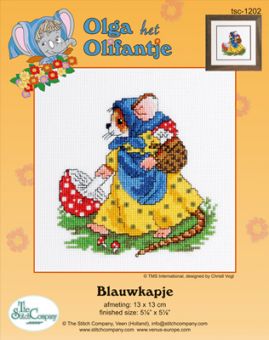 THE STITCH COMPANY Olga het Olifantje - BLAUWKAPJE 