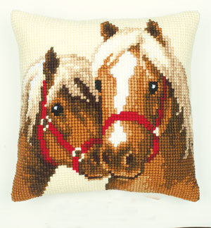Vervaco Cross Stitch Cushion - Horses 