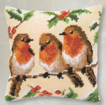 Vervaco Cross Stitch Cushion - Birds 1200-913 